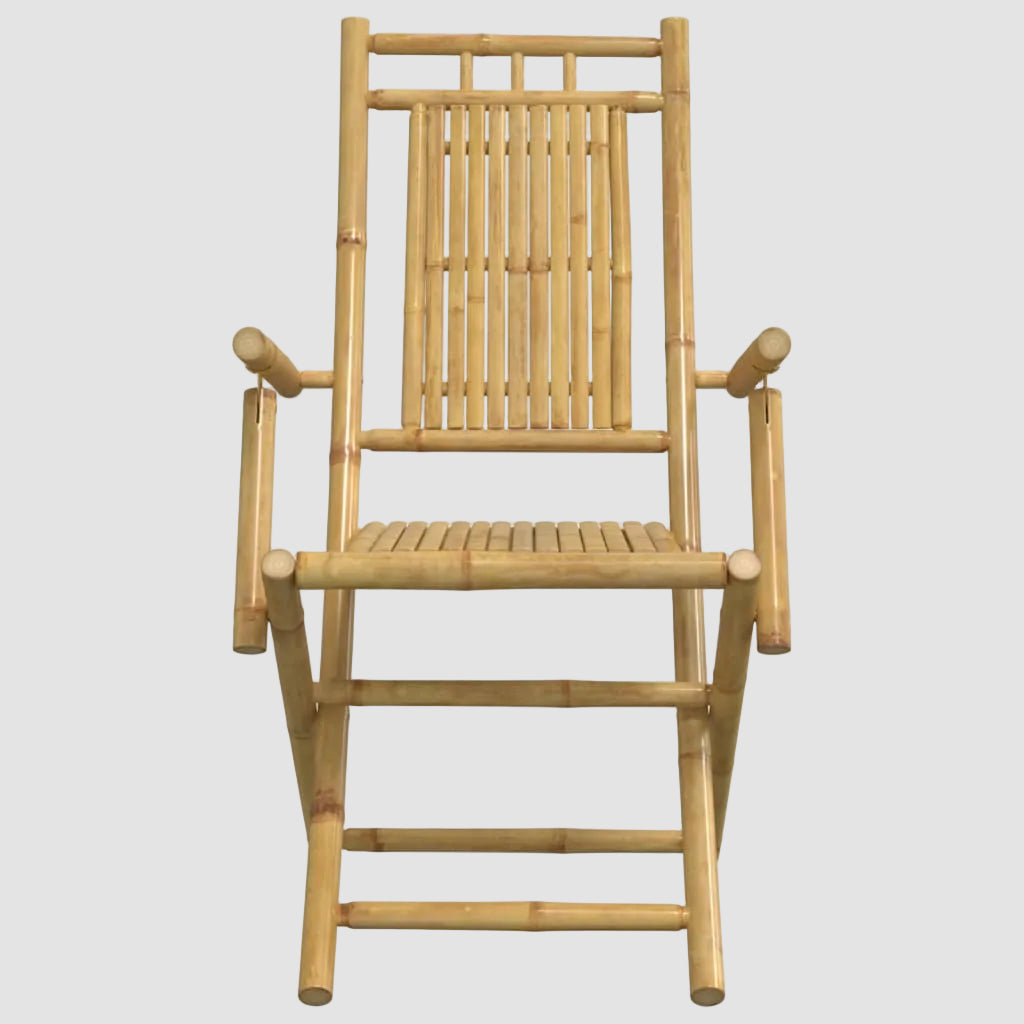 Chaise Bambou Bois Face