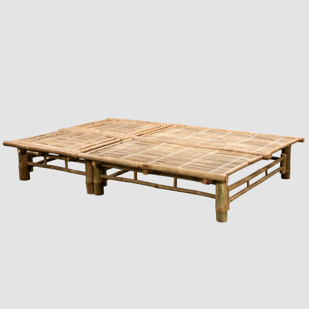 Chaise Duo Bambou Bois Plat