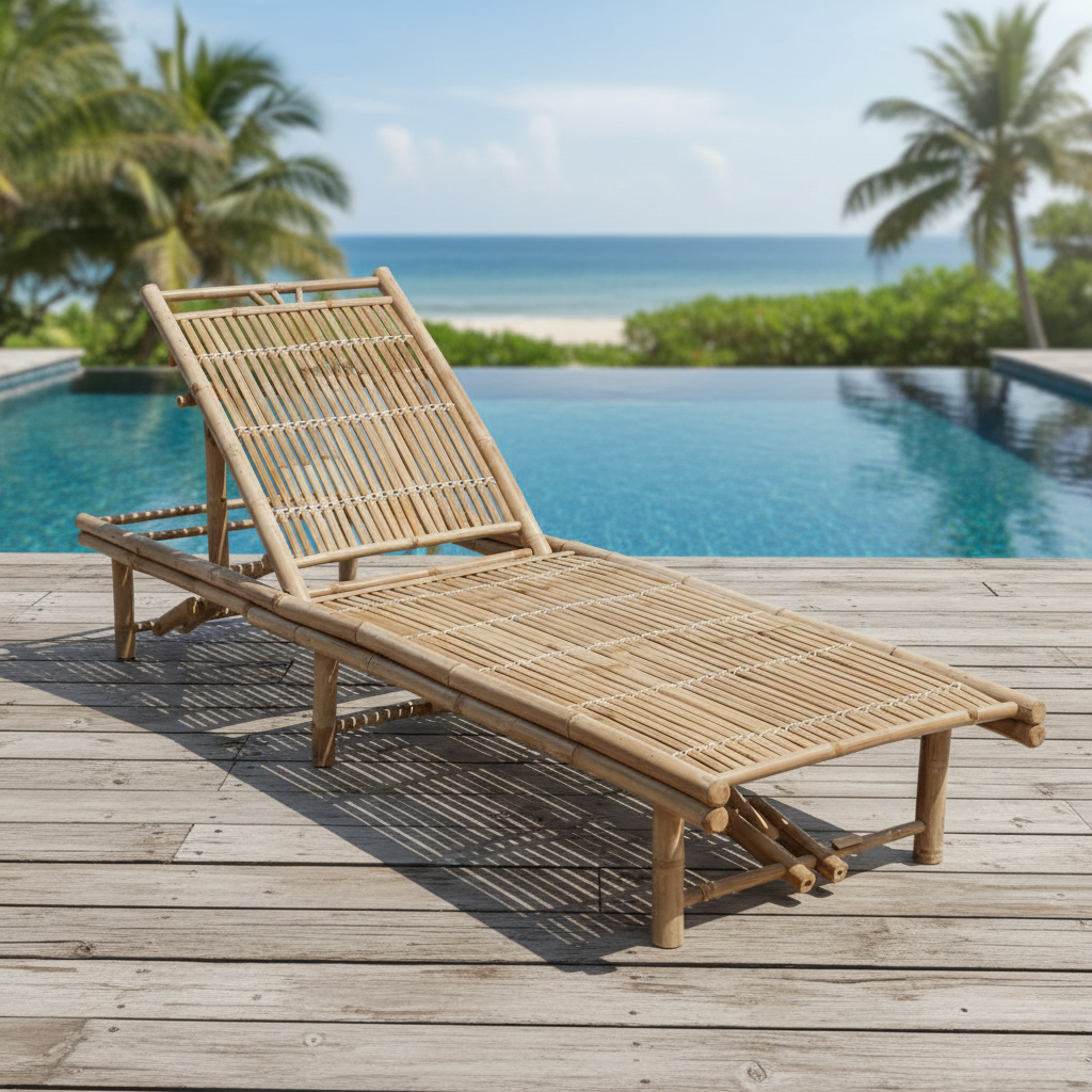 Chaise Longue Bambou