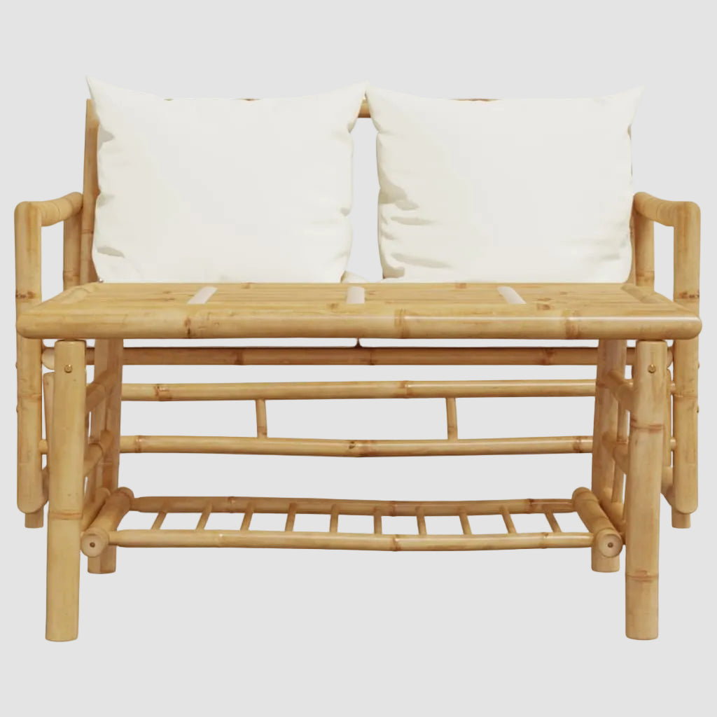 Ensemble Canape Bois Exterieur Face