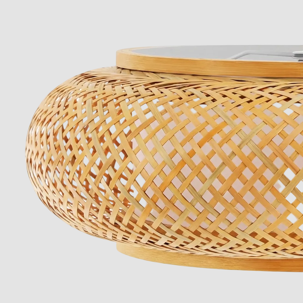 Plafonnier Bambou Rotin Cote