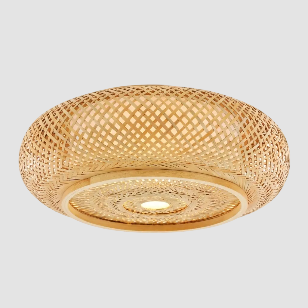 Plafonnier Bambou Rotin