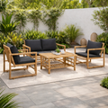 Salon De Jardin Bambou 4 Personnes 