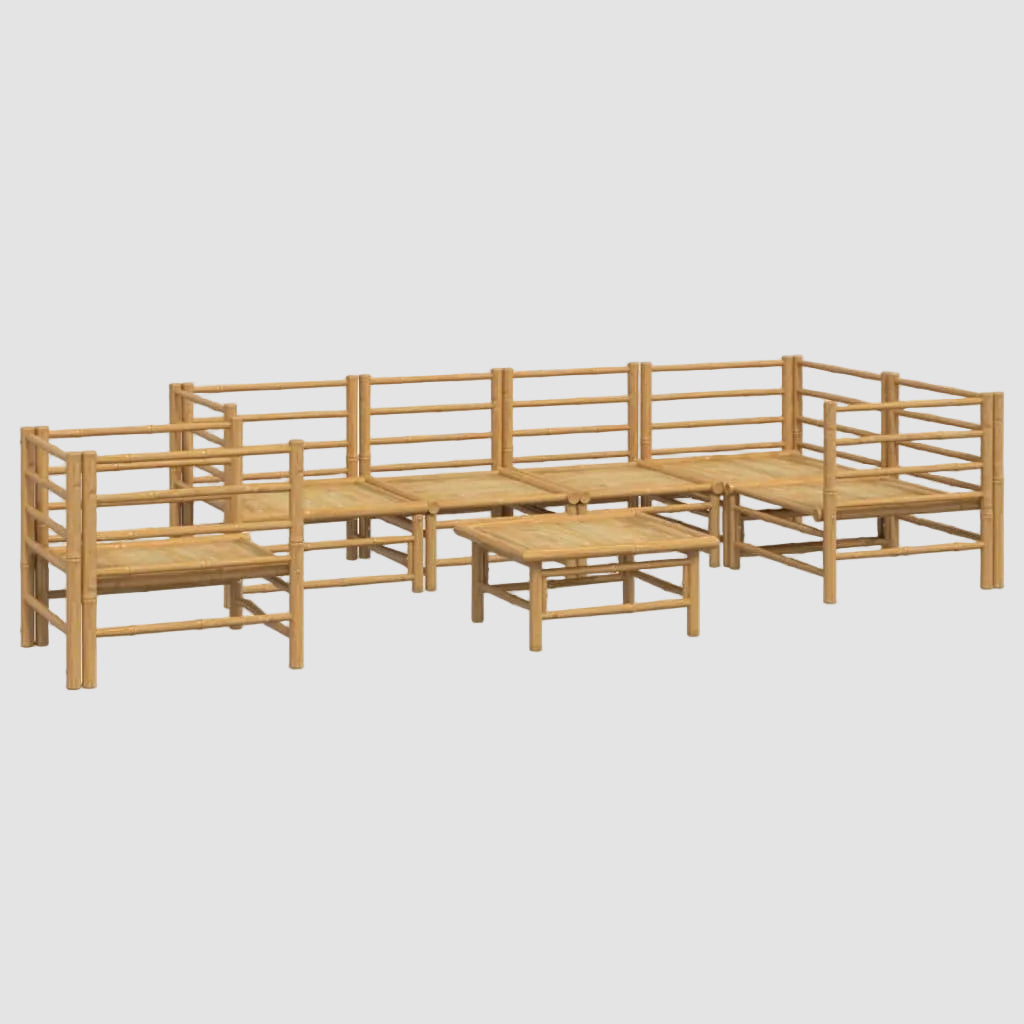 Salon De Jardin Bambou Bois