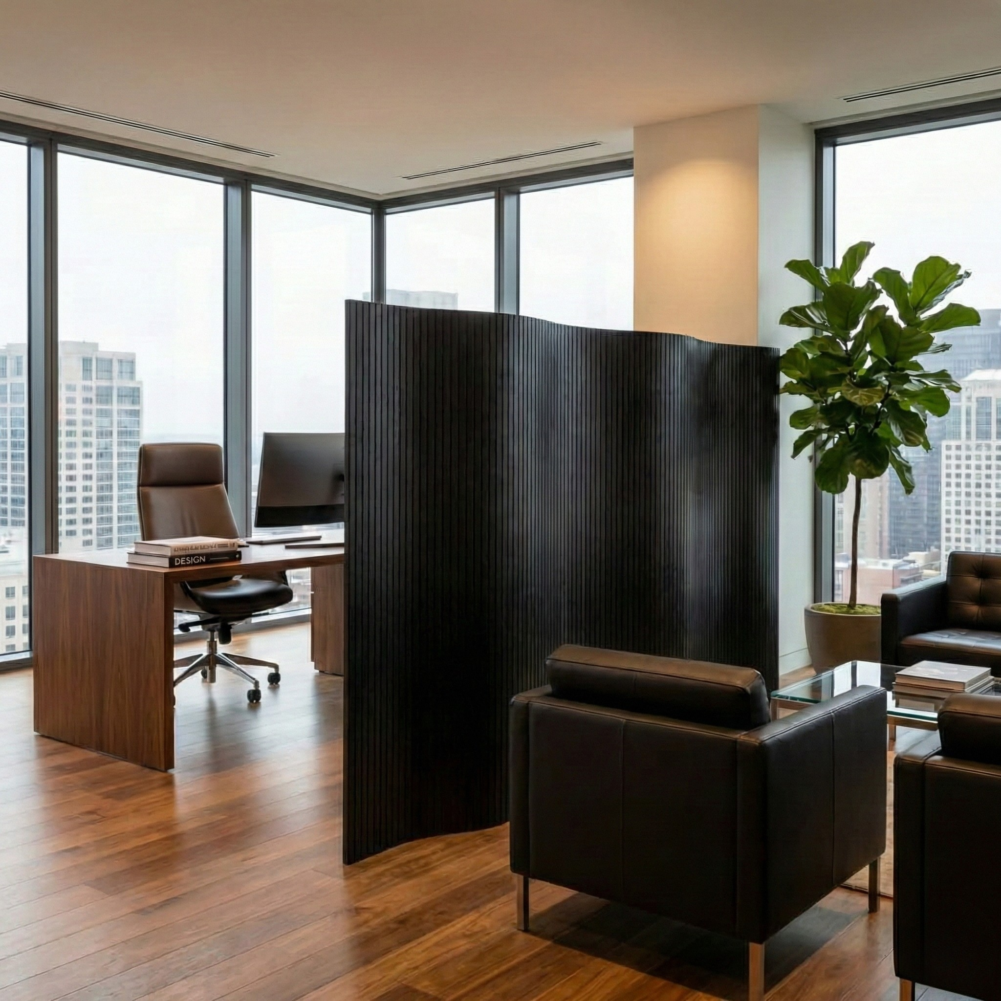 Separateur Bambou Bureau