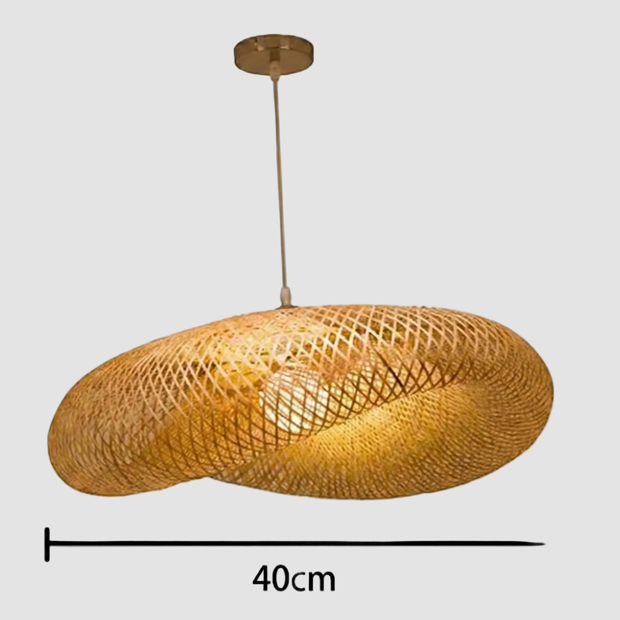 Suspension Bambou VICTORIA Mesure