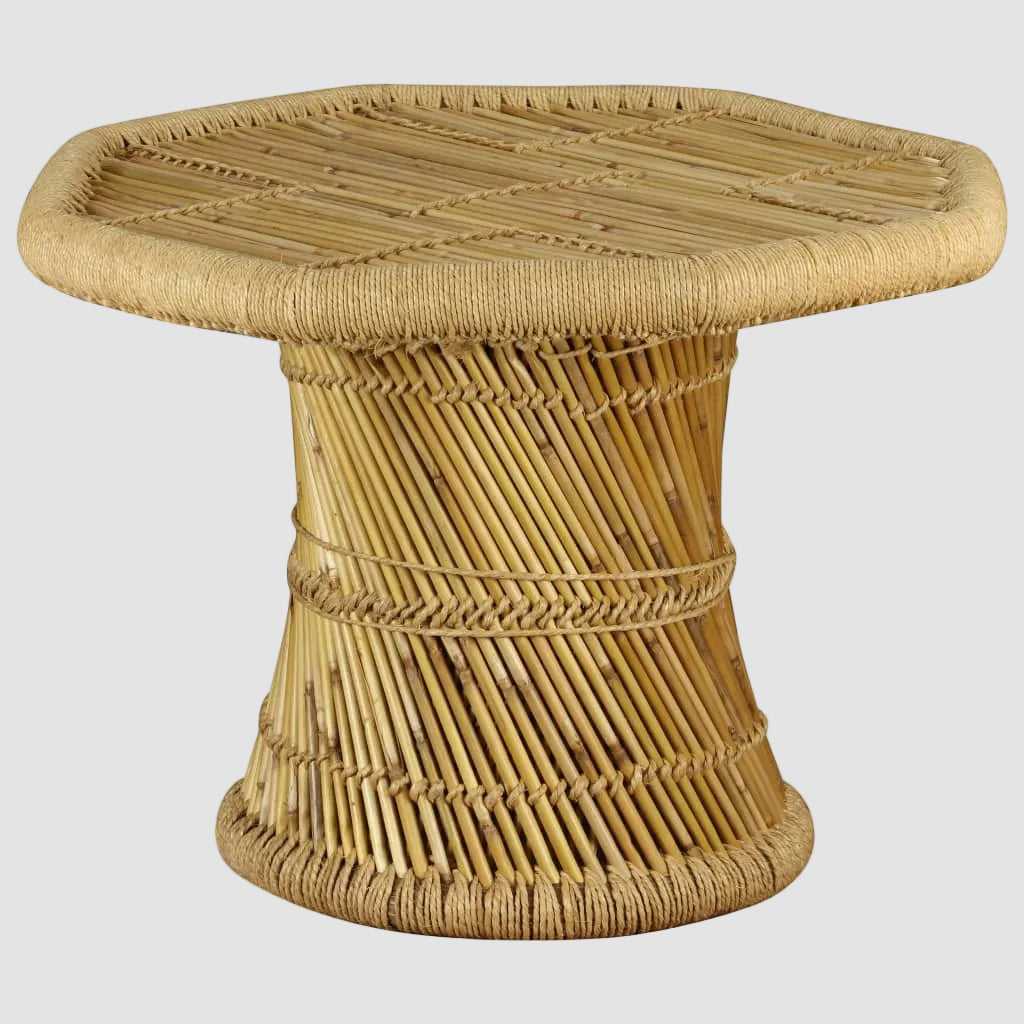 Table Bambou Jute Bois