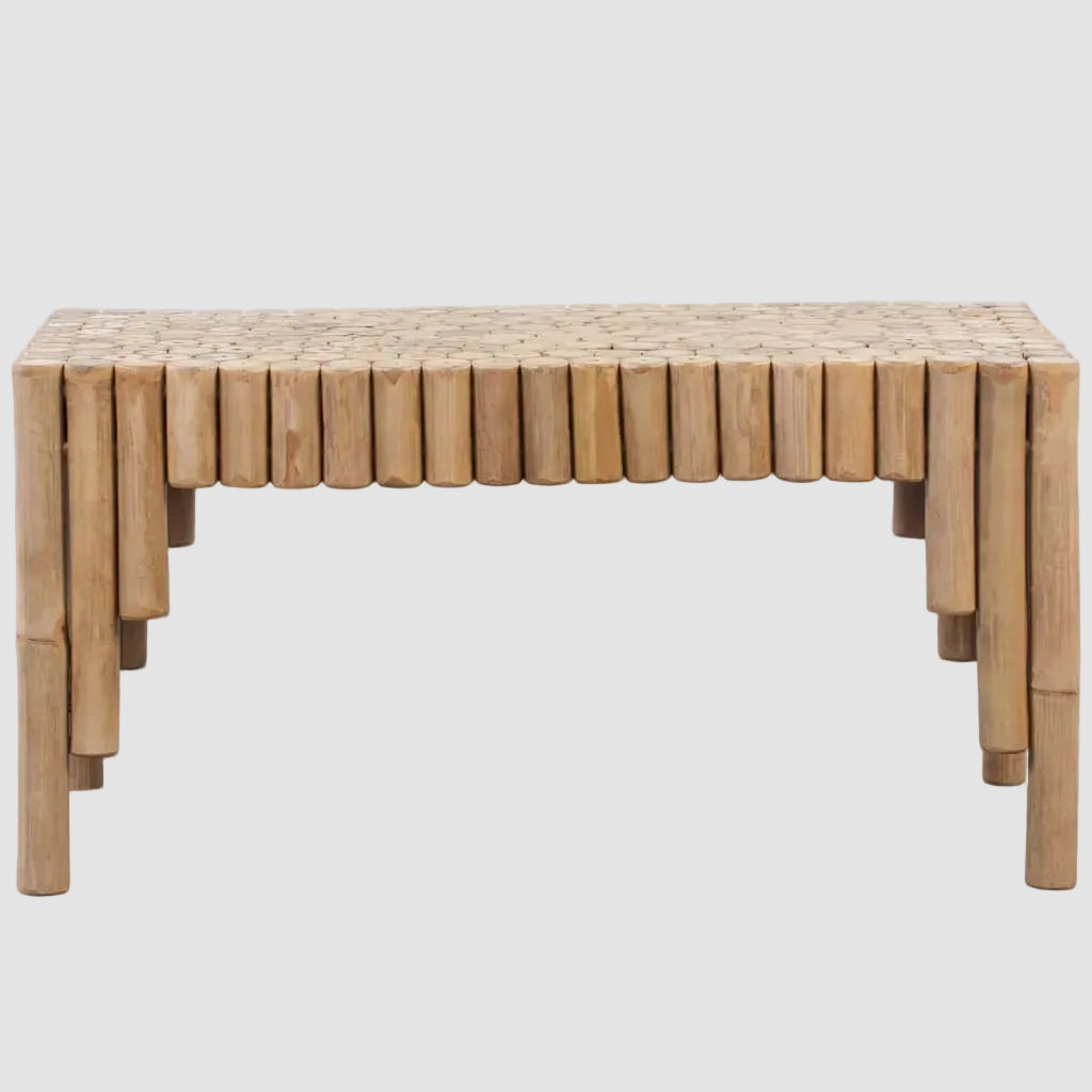 Table Bambou Tube Bois