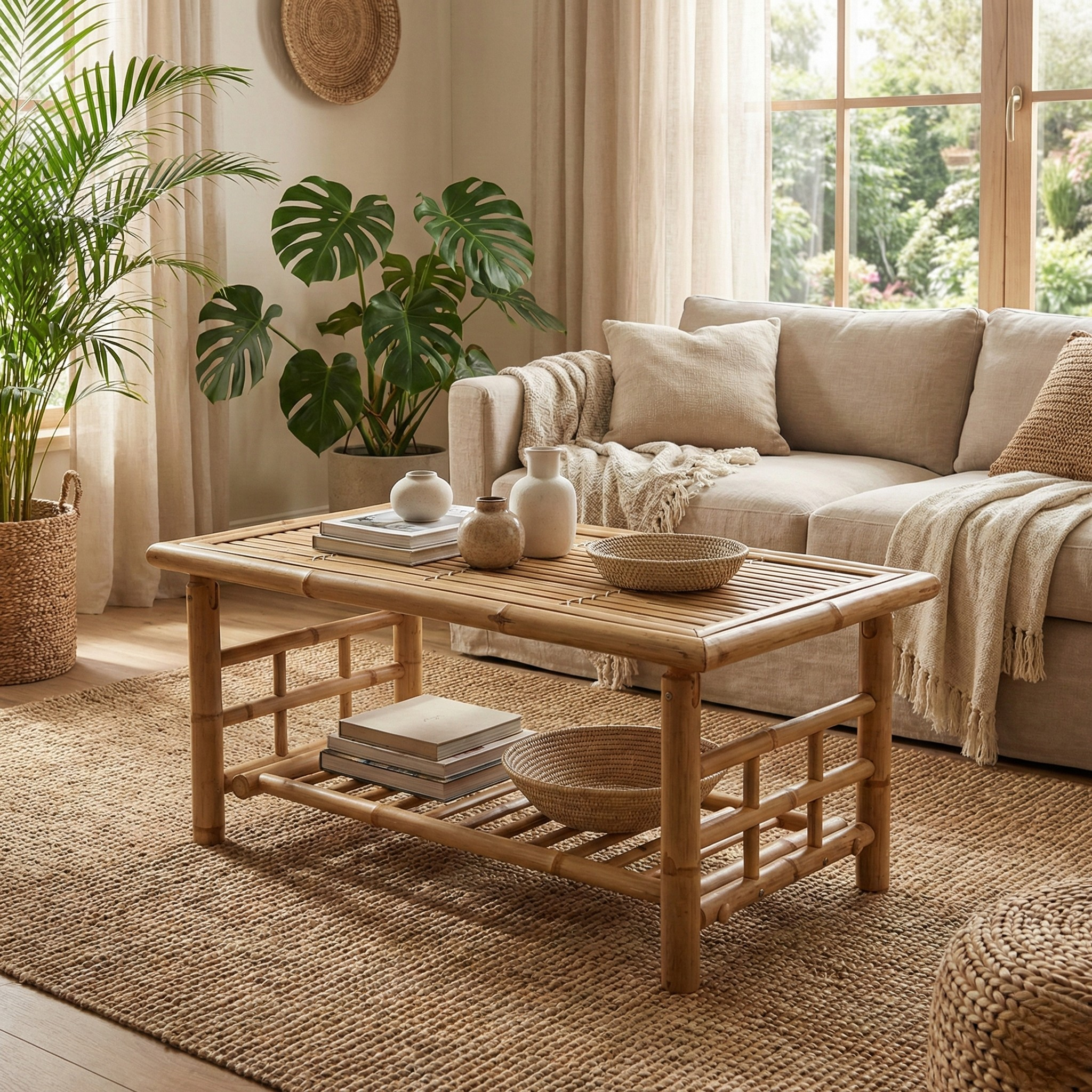 Table Basse Bambou Interieur